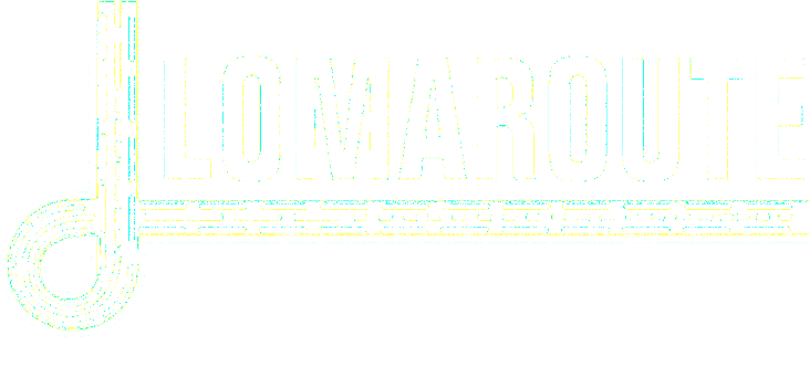 Lomaroute logo blanc